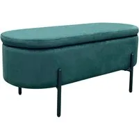 byLIVING Sitzbank NOVA, Samt, mit Stauraum/Truhe, Innenmaß Truhe 26,5 x 83cm, Höhe: 19 cm