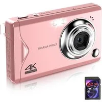 Fine Life Pro Kompaktkamera (48 MP, 16X Digitalzoom kompakte Fotokamera für Teenager Erwachsene Anfänger)