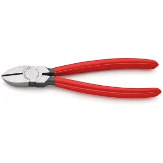 KNIPEX Seitenschneider mit Kunststoff überzogen schwarz atramentiert 180 mm - 7001180EAN