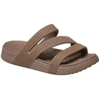 Crocs Sandale Getaway Gems Triangle braun - Damen Badeschuh