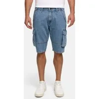 Indicode Cargoshorts Herren Monroe Cargo Cargo Shorts Herrenshorts mit 6 Taschen inkl. Gürtel