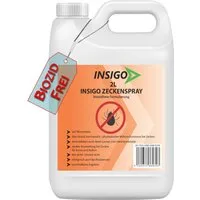 INSIGO Insektenspray INSIGO ZECKE, 2 l, biozidfreie Formel, auf Wasserbasis, geruchsarm, brennt / ätzt nicht