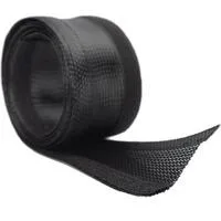 Flexibler Kabelschlauch mit Klettverschluss schwarz, 2 m