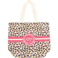 Zwillingsherz Tragetasche, Stofftasche mit Henkel, bunter Mustermix