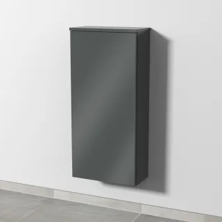 Sanipa 3way Mittelschrank mit 1 Tür, Anthrazit-Glanz, SF17079 SF17079