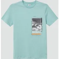 s.Oliver Kurzarmshirt T-Shirt Jersey-T-Shirt mit Frontprint