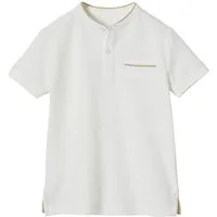 vertbaudet Poloshirt Jungen Poloshirt mit Stehkragen
