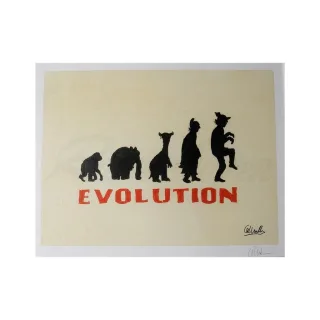 Otto Waalkes Original Farblithografie "Evolution" 2014 handsigniert...