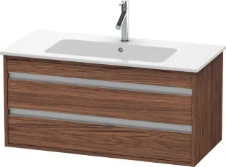 Duravit Ketho Waschtischunterbau wandhängend Nussbaum dunkel Matt 1000x475x480 mm - KT643002121 KT643002121