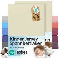 etérea Himmlische Qualität Spannbettlaken etérea Comfort Jersey 2er Set Spannbettlaken, Jersey, Gummizug: rundum, (2 Stück)