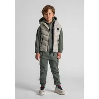 MINOTI Steppweste Steppweste mit reflektierendem Print   (2y-14y)