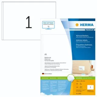 Herma Prem. Adressetik.148,5x205 400 Blatt DIN A5 400 Stück 8690