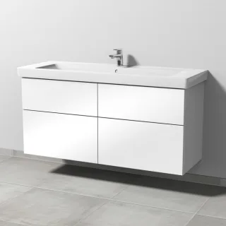 Sanipa 3way Waschtischunterbau zu Villeroy & Boch Subway 2.0 Waschtisch mit 4 Auszügen, Weiß-Glanz SF61678