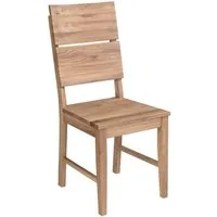 G+K Möbelvertriebs GmbH Holzstuhl KAI, Wildeichenholz massiv geölt, B 44 x H 90 x T 52 cm