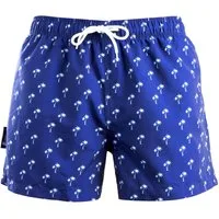 Luvanni Badehose Badehose Herren Schnelltrocknende Beachshorts Boardshorts Badeshorts Palmen Muster Schwimmhose Männer Shorts Hose Streifenmuster