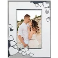 Hama Portraitrahmen Bilderrahmen 10 x 15 cm für 1 Bild, zum Aufhängen und Stellen, für 1 Bilder, Portraitrahmen, Herz, Aluminium
