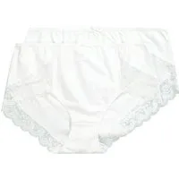 Ulla Popken Slip 2er Pack Büroslips mit Spitze