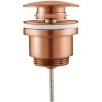 Aloni Ablaufgarnitur CR1162-BC (nicht_zutreffend, 1-St., Nicht zutreffend) Aloni Pusher Ablaufgarnitur mit Überlauf 1 1/4" Kupfer gebürstet