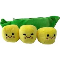 soma Kuscheltier Kawaii Erbsen Plüschtier 25 cm – Kuscheltier PEA Stuffed für Kinder (1-St), Weiches PEA Stuffed Kuscheltier, ca. 25 cm groß, Kawaii Design
