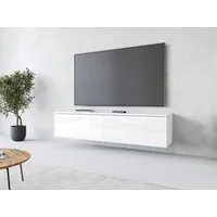 Home affaire Lowboard LOWBOARD D, wahlweise mit oder ohne Beleuchtung, modernes TV-Board ohne Griffe, mit viel Stauraum,stehend und hängend