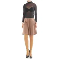 YESET Midirock Swing Rock Midi hohe Taille Falten-Rock Gummibund Skirt maxi Midirock schwingend