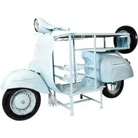 Kobolo Regal Weinregal Bar Regal SCOOTER blau - Vintage Look Anrichte Schrank