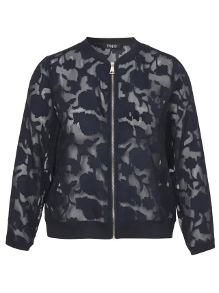 Frapp - Blouson Kragen 1/1 Arm Zipper navy - Gr. - 48
