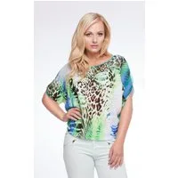 Passioni T-Shirt mit floralem Leopardenmuster