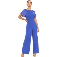 LIPSY Jumpsuit Lipsy Jumpsuit mit Chiffon-Flatterärmeln, Regular (1-tlg)