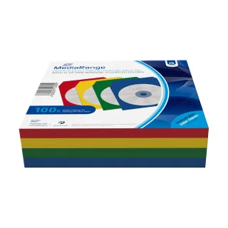 MEDIARANGE CD-paper color-pack | box67 | CD-Hülle - Kapazität: 1 CD (Packung mit 100)