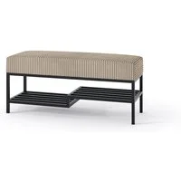 Design Möbel Sitzbank Sitzbank LOFT DESIGN 80cm Gepolsterte Bank mit Ablage Industrial Stil