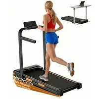 UMAY Laufband für Zuhause (12 voreingestellte Programme Für Zuhause, 150 kg Belastbarkeit), mit 16 % Steigung, 2,5-PS-Motor bis zu 10 km/h