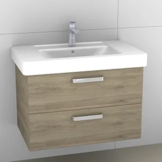 Artiqua 414 Waschtischunterschrank für Subway/Omnia Architectura 611680 Sanremo Eiche quer NB, 414-W 414-WU2L-V01-7145-428