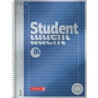 Baier & Schneider Collegeblock Collegeblock Premium Student A4 liniert 80 Blatt blau