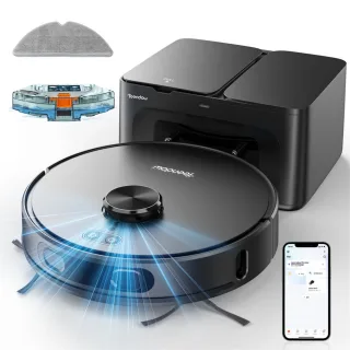 [EU Direct] Teendow D65S MAX 3-in-1 Robotic Vacuum and Mop with LiDAR Navigation Smart Mapping & Max Strong 6000Pa Sucti