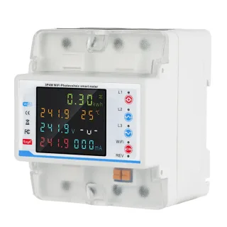 LY-3PN100A Guideway Three-phase WiFi Reclosing Protector Over Under Voltage Protection Current Limiting Leakage Protecti