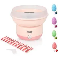 PRINCESS Zuckerwattemaschine Princess 292990 Zuckerwattemaschine - Kompaktes Design, geeignet für j, 500 W - einschließlich Löffel und Stäbchen