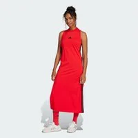 adidas Sportswear Maxikleid ESSENTIALS 3-STREIFEN LONG RACERBACK KLEID (1-tlg)