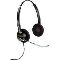 Poly EncorePro 520V Binaurales Headset + Quick Disconnect schwarz, Röhrenmikrofon