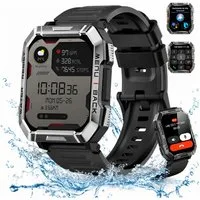 blackview 2,01" HD Touchscreen Smartwatch Herren W60, 900mAh 30Tage Akkulaufzeit Smartwatch (2,01 Zoll), IP68, Fitness Tracker, Gesundheitsfunktionen, für Android, IOS