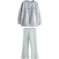 Next Top & Leggings Sweatshirt und ausgestellte Leggings im Set (2-tlg)