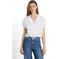 TOM TAILOR Denim Shirtbluse mit Knotendetail