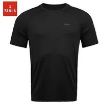 SNOCKS Trainingsshirt Trainingsshirt mit Raglanärmeln Herren (1-tlg) aus schnelltrocknendem Material mit reflektierendem Logo
