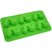 Geda Labels GmbH Backform Raupe Nimmersatt, (1-tlg), Grün, 28,9 x 16,4 x 3 cm, spülmaschinengeeignet, mikrowellengeeignet