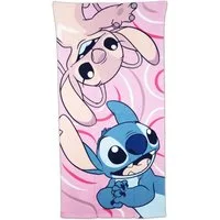 Disney Strandtuch Disney Lilo und Stitch Angel Mikrofaser Strandtuch Badetuch 70x140 cm
