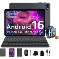 TABWEE T8 (18+128) 10.1” 6000 mAh Android 16 Tablet-Set incl. Airbuds 20 Tablet (10.1", 128 GB, Android 16, 5G wifi, Android 16, Gemini AI, PC-Modus)