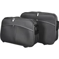 Home4Living Weichgepäck-Trolley Reisekoffer Set 2-teilig schwarz Kofferset Koffer, 4 Rollen, strapazierfähig