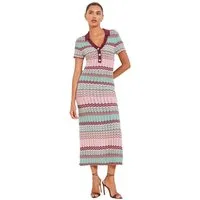 LIPSY Maxikleid Lipsy Kurzärmeliges Polo-Maxikleid, Kurzgröße (1-tlg)