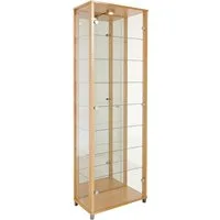 fif möbel Vitrine OPTIMA Standvitrine/Glasvitrine 2x Glastür,perfekt für Sammler,Sammlervitrine