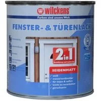 Wilckens Farben Tür- und Fensterlack Türenlack seidenmatt Weiß 750 oder 375ml Weißlack, Grund- und Deckanstrich in einem Arbeitsschritt